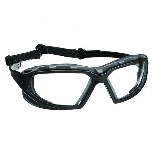 Pyramex® Highlander Plus™ Safety Glasses with Black Frame and Clear H2X Anti-Fog Lens