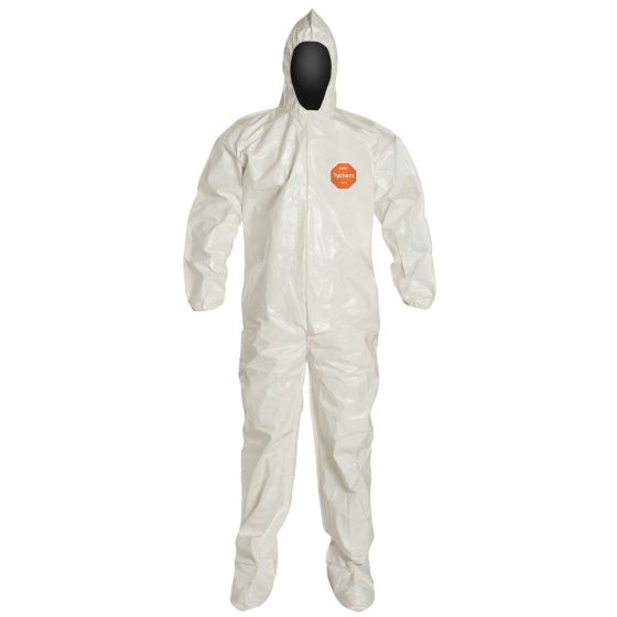 DuPont™ Tychem® 4000 Coveralls with Attached Hood and Socks, 3XL