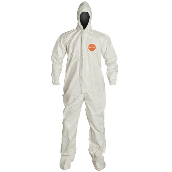 DuPont™ Tychem® 4000 Coveralls with Attached Hood and Socks, 2XL