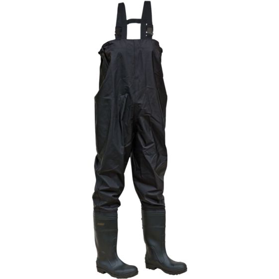 Ironwear® Black Chest Waders, Size 11