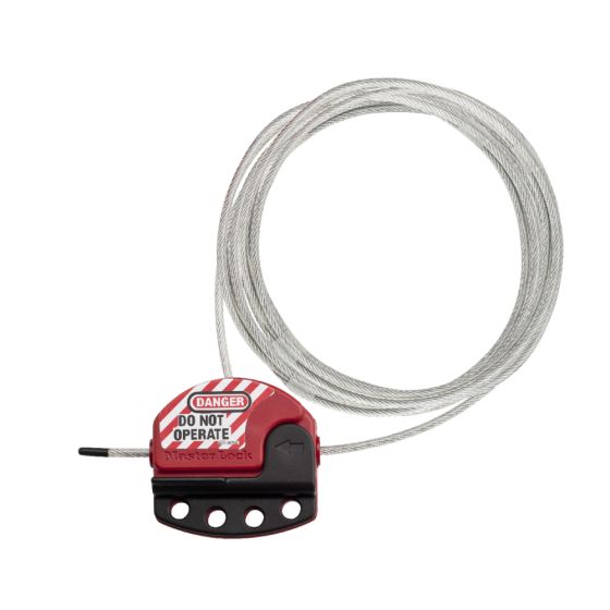 Master Lock® Adjustable Cable Lockout, 15 feet