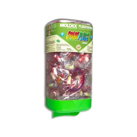 Moldex® SparkPlugs® PlugStation®, NRR 33, 150 Count Dispenser