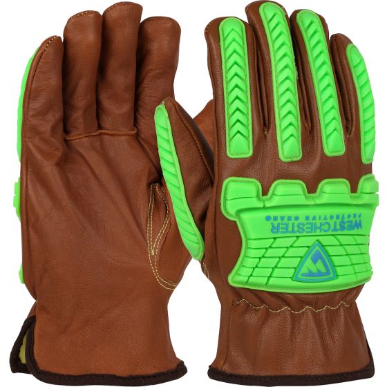 PIP® Boss® Xtreme Oil Armor™ Finish Top Grain Goatskin Leather Drivers Gloves