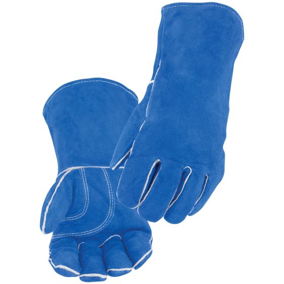 Black Stallion Split Cowhide Stick Glove with Palm Guard, Large
