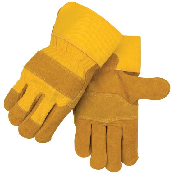 Black Stallion Side Split Cowhide Work Gloves, Large
