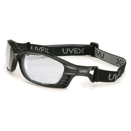 Honeywell Uvex® Livewire® Sealed Safety Glasses with Blue Frame and Clear Anti-Fog Lens