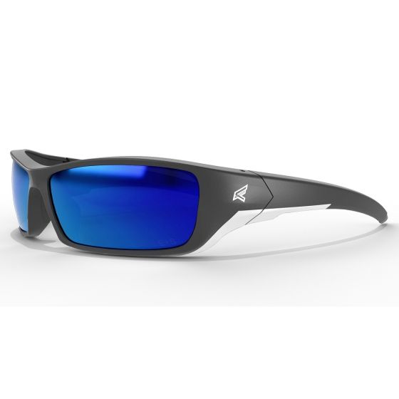 Edge Eyewear Reclus Safety Glasses, Polarized, AP Blue Mirror Lens