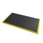 Justrite Diamond Flex™ Nitrile FR 646 Notrax Welding Mat, 40" X 64", Black/Yellow