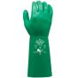 SHOWA 729 Chemical-Resistant 13" Nitrile Gloves, Green, Size 9